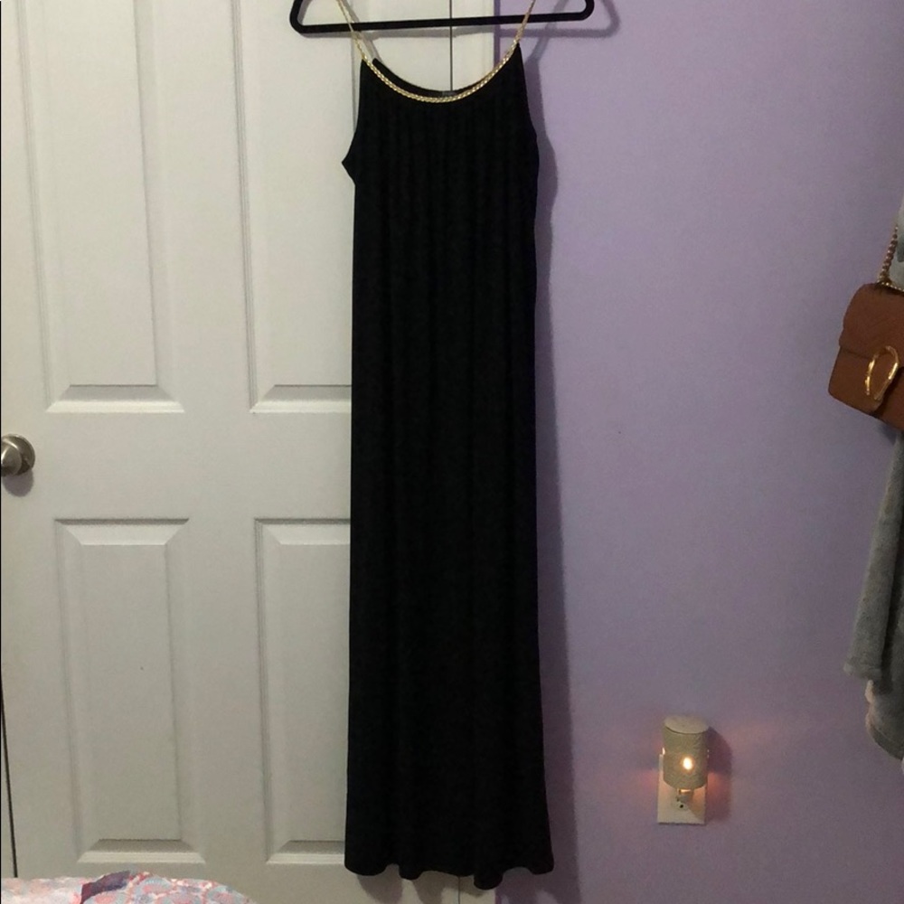 Black maxi dress